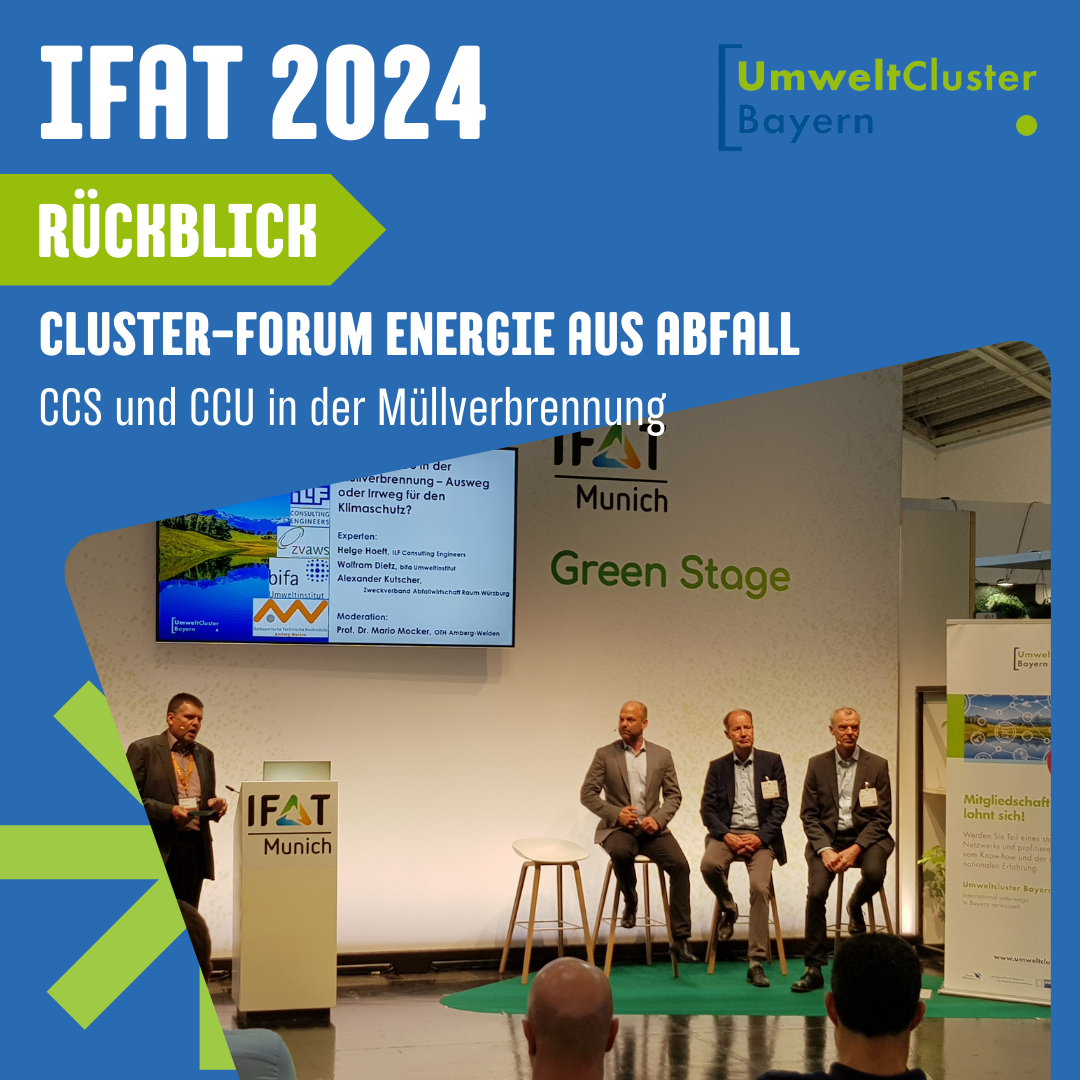 Rückblick IFAT 2024: Clusterforum Energie aus Abfall